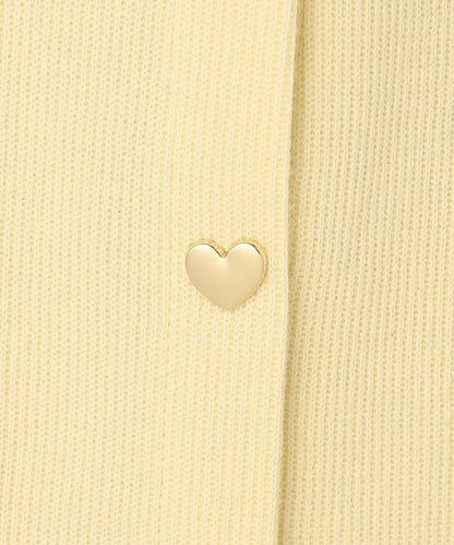 日本童裝 aF#a325 心型扣針織外套 90-150cm 女童款 春季 OUTERWEAR