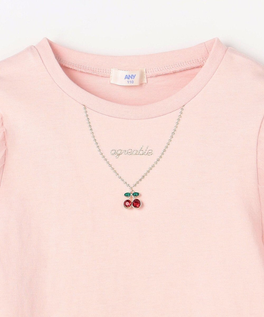 日本童裝 aF#a325 薄紗七分袖上衣 100-150cm 女童款 夏季 TOPS