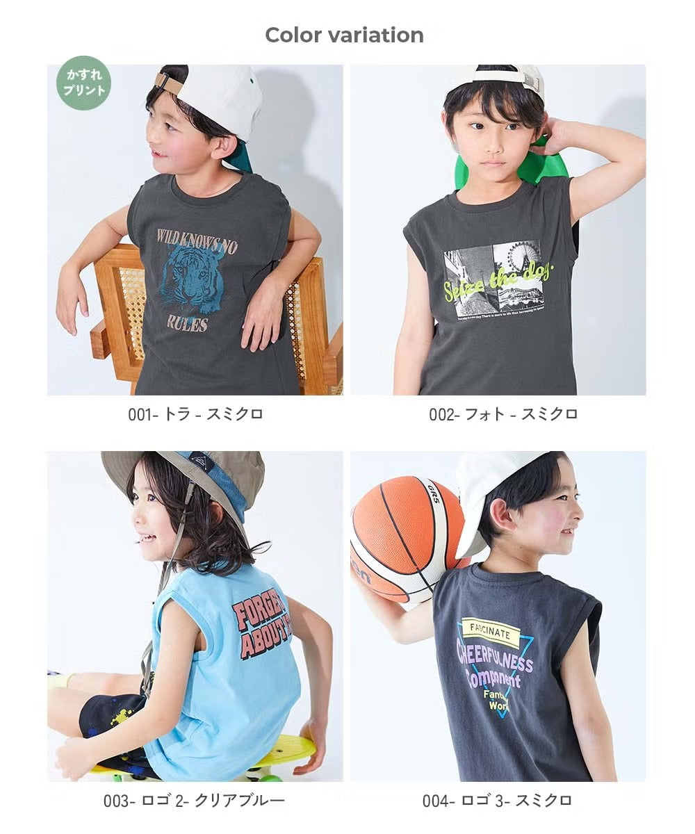 日本童裝 dev!rock 印花背心 100-160cm 男童款/女童款 夏季 TOPS
