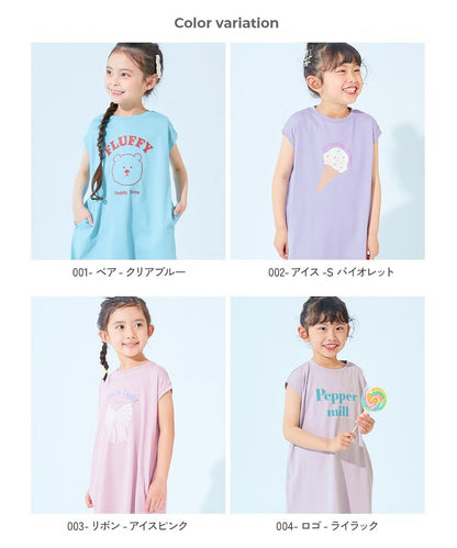 日本童裝 dev!rock 吸汗速乾 接觸冷感涼感 印花背心裙 100-160cm 女童款 夏季 DRESSES