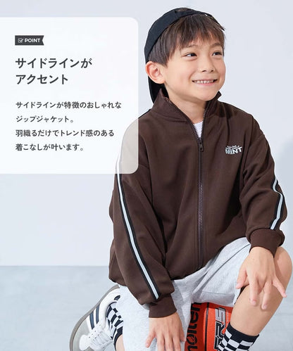 日本童裝 dev!rock 側條紋運動外套 100-160cm 男童款/女童款 秋季 OUTERWEAR
