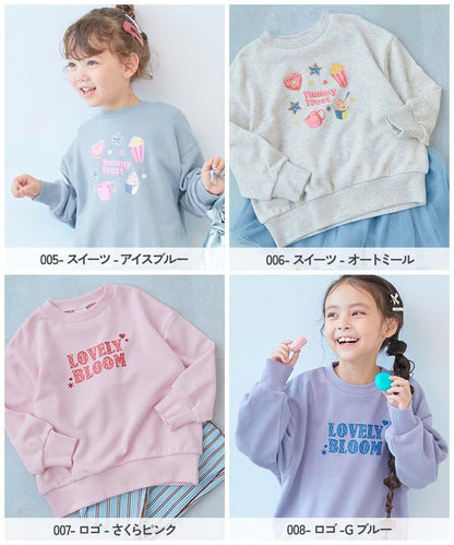 日本童裝 dev!rock 印花長袖衛衣 90-140cm 女童款 冬季 TOPS