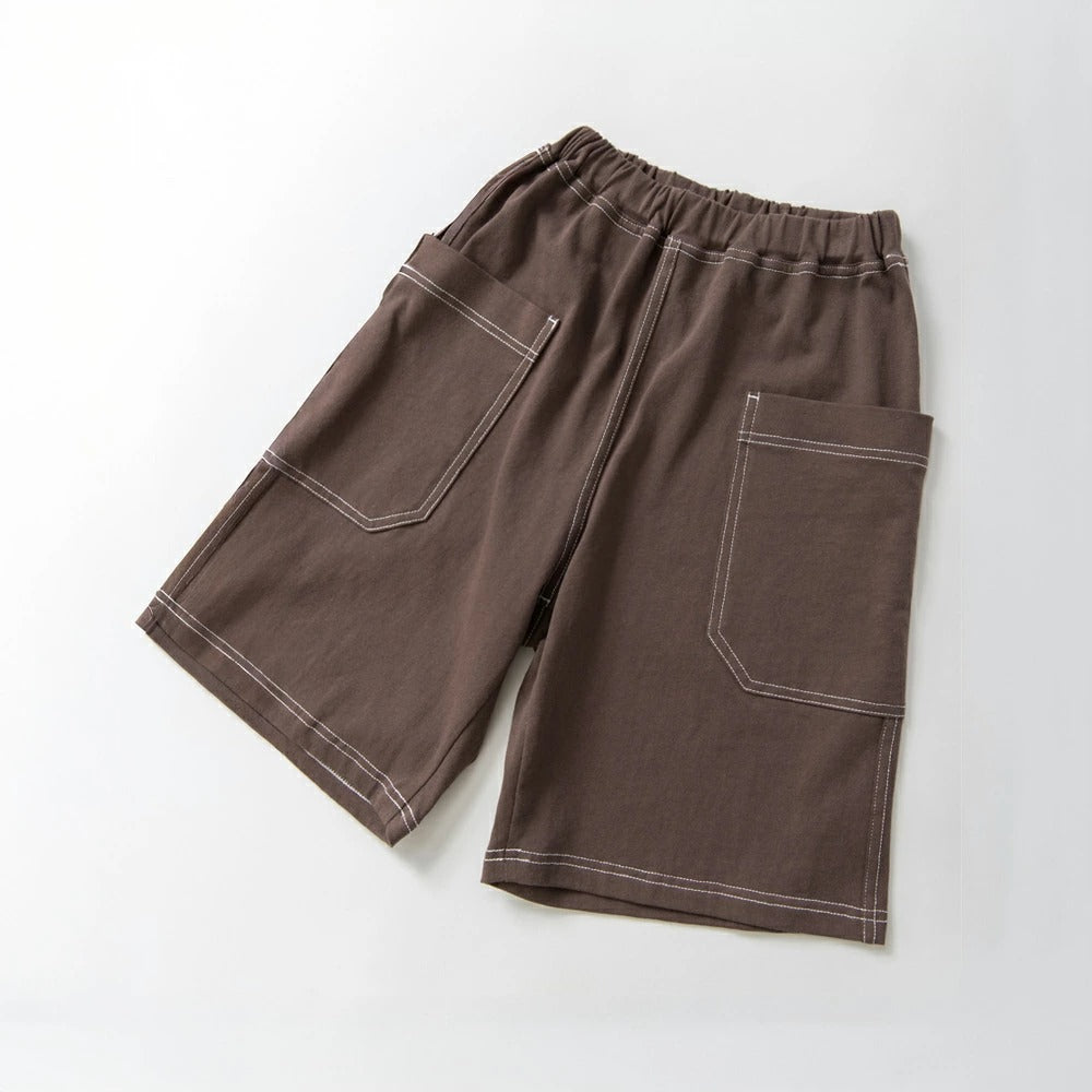 日本童裝 Branshes 吸汗速乾 拼接工裝短褲 90-150cm 男童款 夏季 PANTS