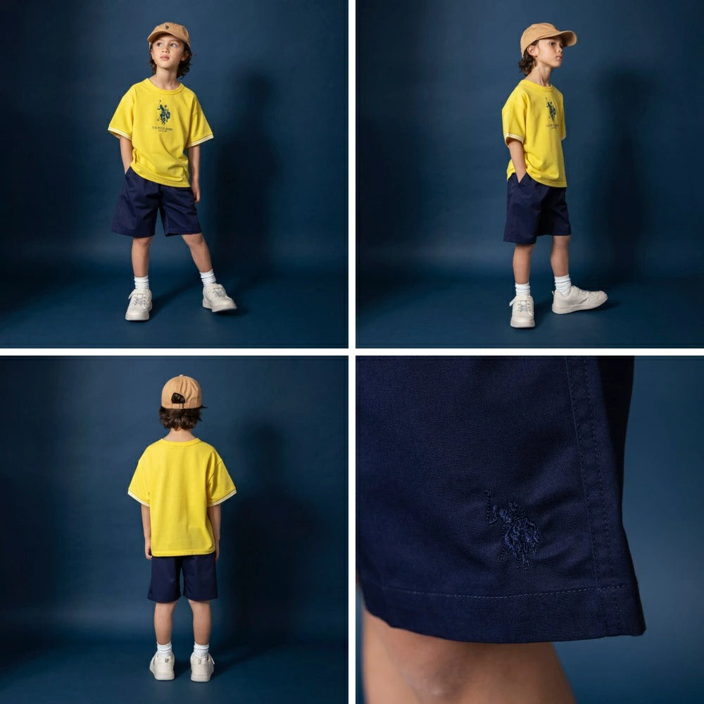 日本童裝 Branshes 【U.S. POLO ASSN.】斜紋短褲 90-150cm 男童款 夏季 PANTS