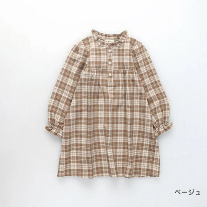 日本童裝 Branshes 格紋連身裙 80-150cm 女童款 夏季 DRESSES