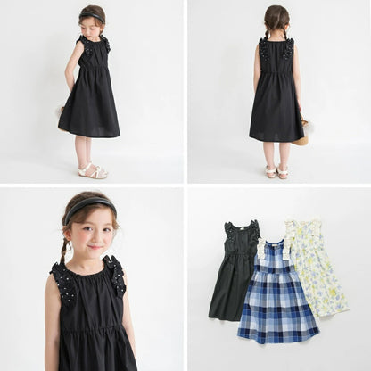 日本童裝 Branshes 荷葉邊連身裙 80-150cm 女童款 夏季 DRESSES