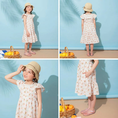 日本童裝 Branshes 碎花連身裙 80-150cm 女童款 夏季 DRESSES
