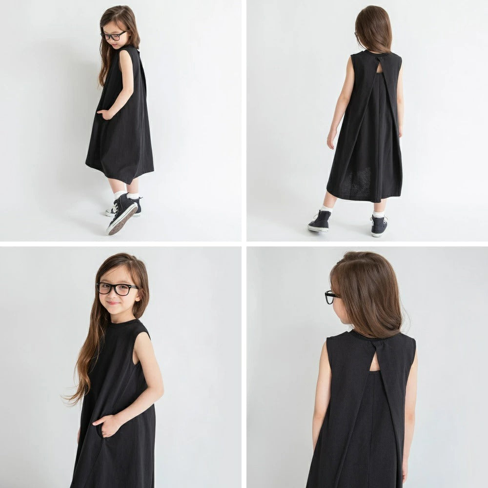 日本童裝 Branshes 露背連身裙 80-150cm 女童款 夏季 DRESSES