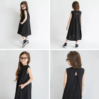日本童裝 Branshes 露背連身裙 80-150cm 女童款 夏季 DRESSES