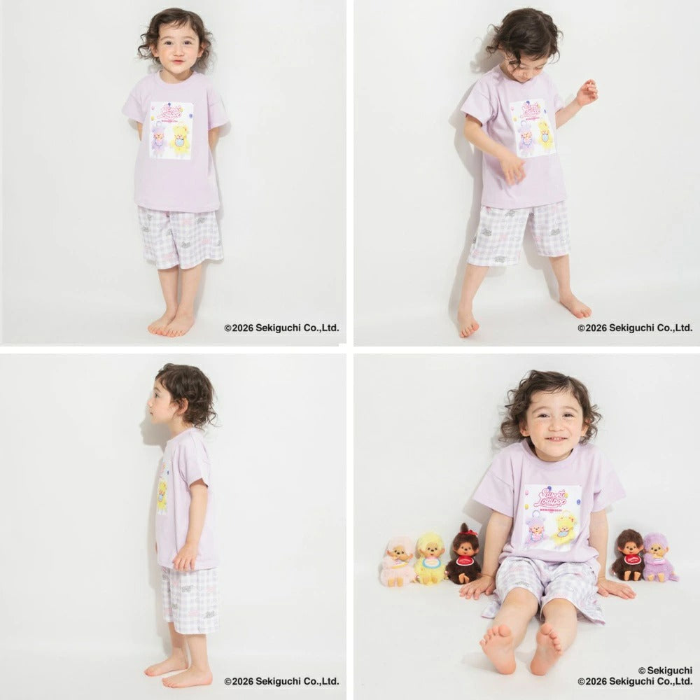 日本童裝 Branshes x monchhichi 睡衣 80-150cm 男童款/女童款 夏季 睡衣系列  TOPS PANTS