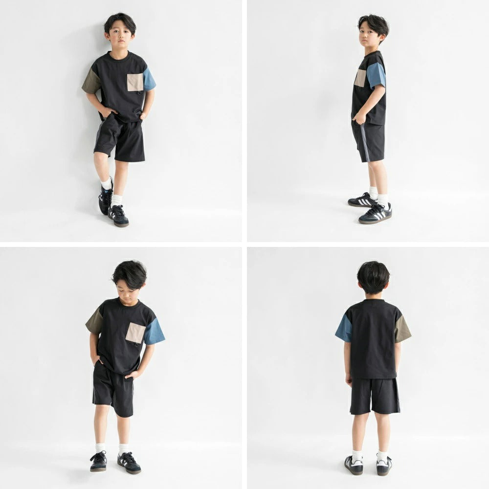 日本童裝 Branshes 速乾系列 抗皺 山系短袖上衣 120-150cm 男童款 夏季 TOPS