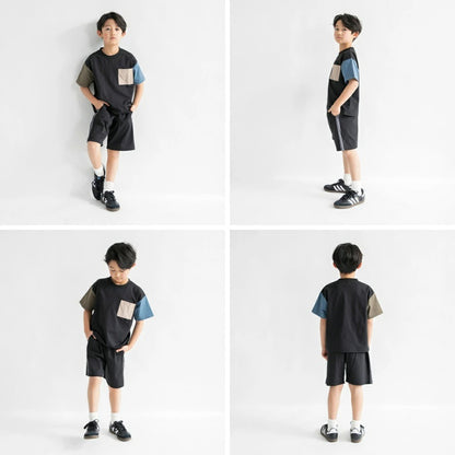 日本童裝 Branshes 速乾系列 抗皺 山系短袖上衣 120-150cm 男童款 夏季 TOPS