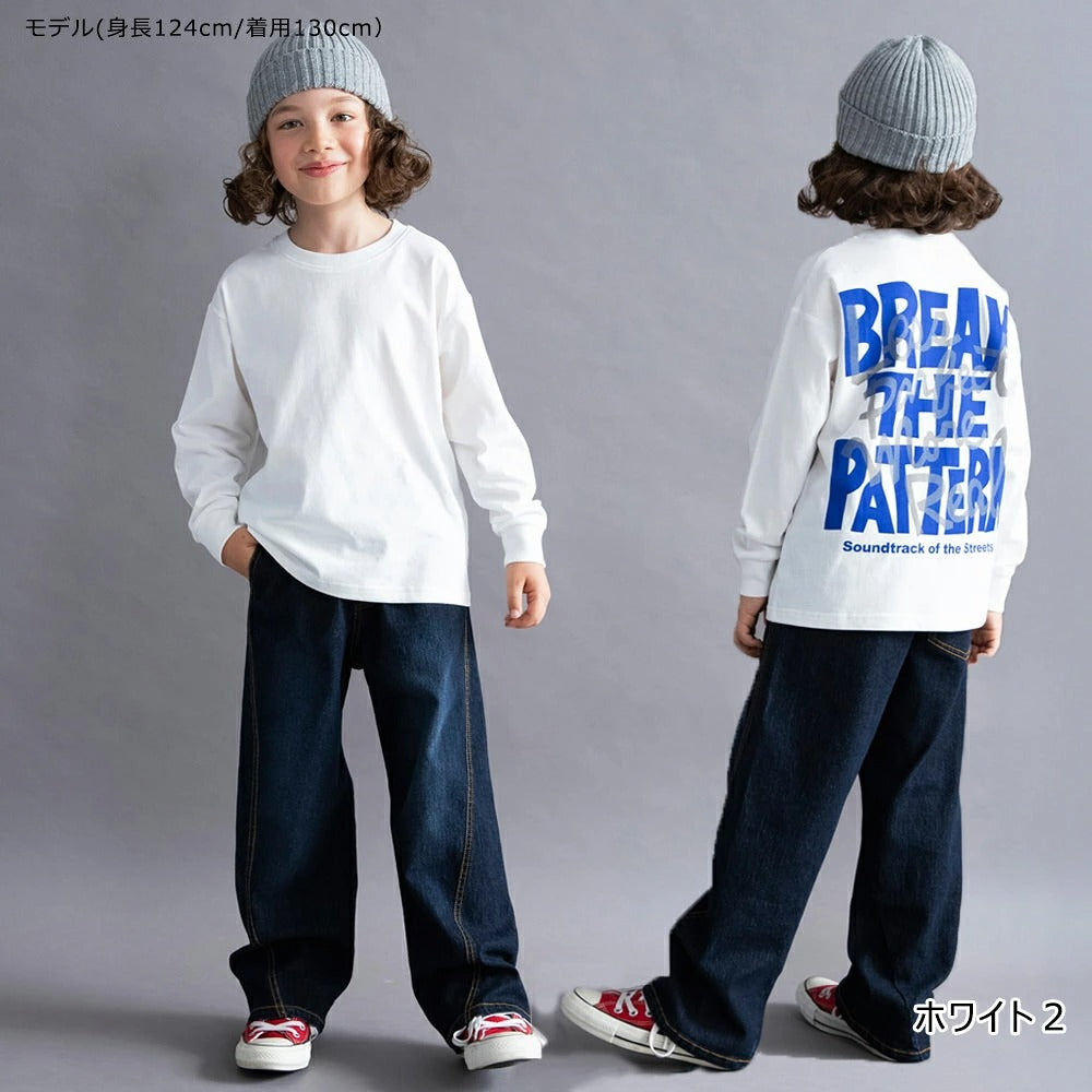 日本童裝 Branshes 印花長袖上衣 100-160cm 男童款/女童款 秋季 TOPS