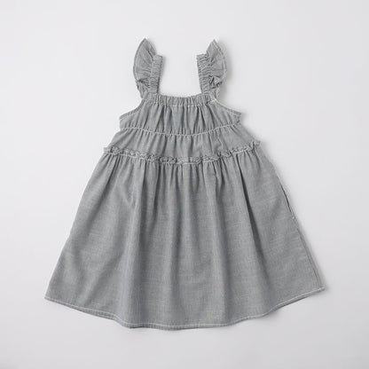日本童裝 Branshes【Ou? by EDWIN】荷葉邊連身裙 90-150cm 女童款 夏季 DRESSES