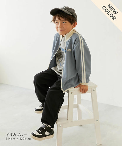 日本童裝 dev!rock 側條紋拉鍊外套 100-160cm 男童款/女童款 OUTERWEAR 春季