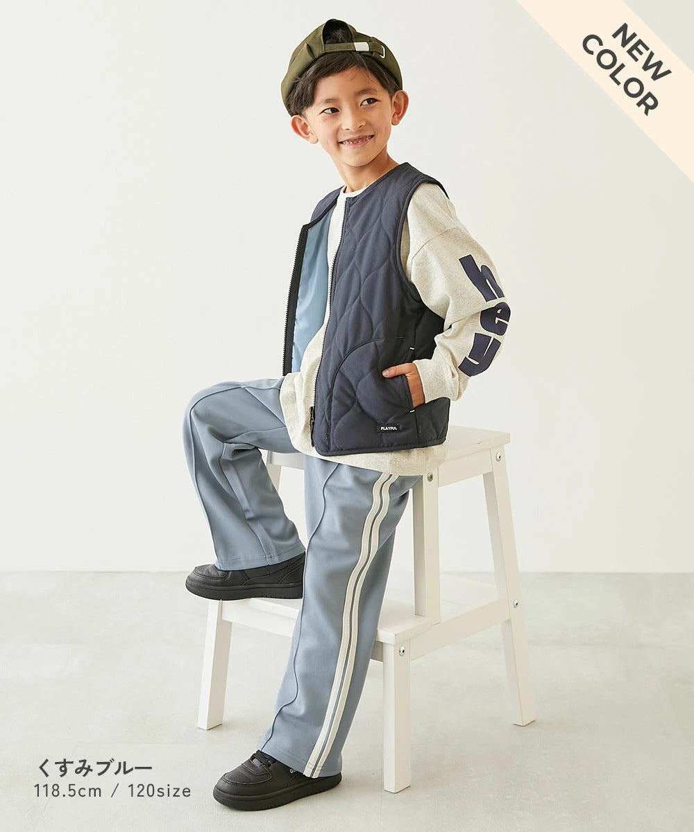 日本童裝 dev!rock 側條紋長褲 100-160cm 男童款/女童款 PANTS 春季