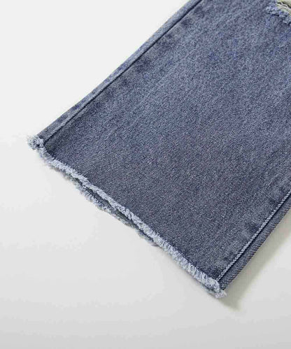 日本童裝 dev!rock 做舊直筒牛仔褲 100-160cm 男童款/女童款 PANTS 春季