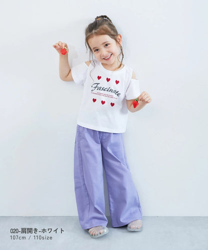 日本童裝 dev!rock 印花短袖上衣 100-160cm 女童款 夏季 TOPS