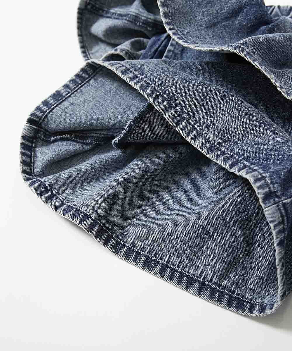 日本童裝 dev!rock 蛋糕層疊牛仔裙褲 100-160cm 女童款 PANTS 夏季