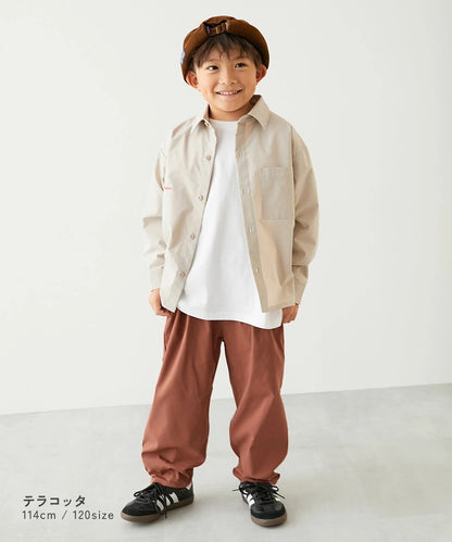 日本童裝 dev!rock 彈性斜紋寬鬆褲 100-160cm 男童款/女童款 PANTS 春季