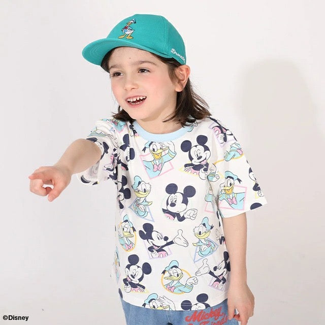 Japanese BDL x Disney parent-child print tops (80-150cm) for boys and girls (summer TOPS) 