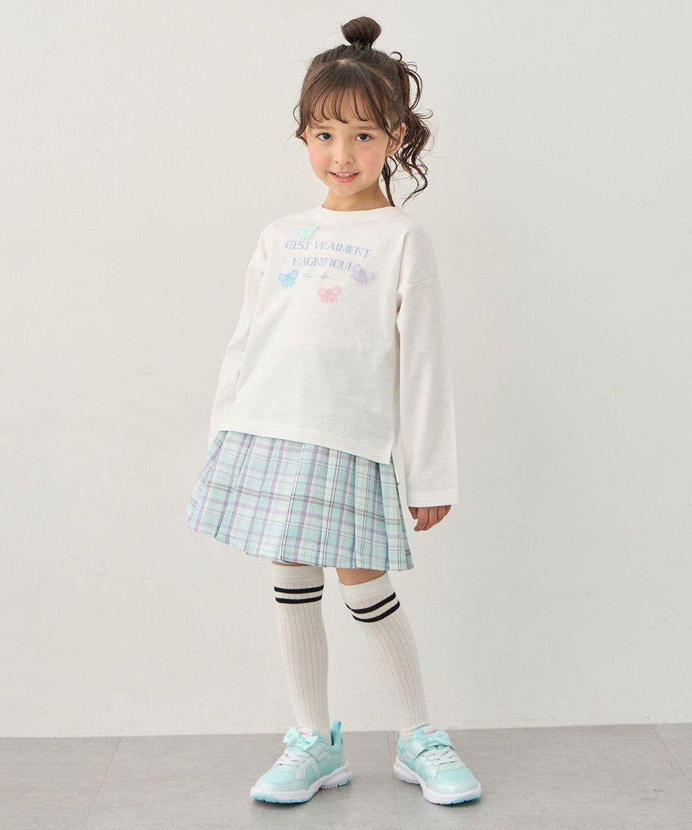 日本童裝 aF#a325 格紋百褶 110-150cm 女童款 夏季 SKIRTS