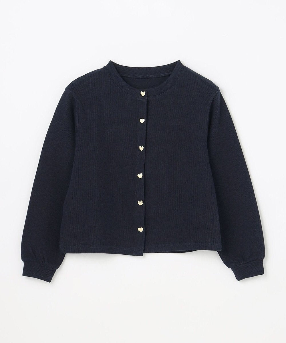 日本童裝 aF#a325 心型扣針織外套 90-150cm 女童款 春季 OUTERWEAR