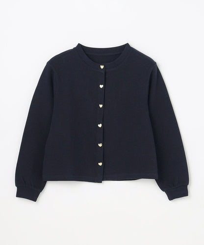 日本童裝 aF#a325 心型扣針織外套 90-150cm 女童款 春季 OUTERWEAR