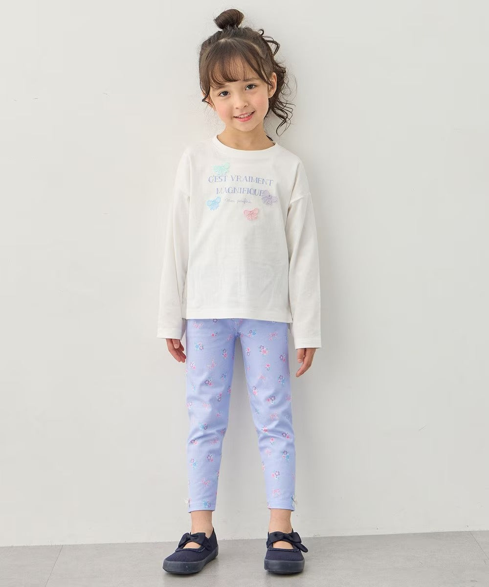 日本童裝 aF#a325 印花打底褲 90-140cm 女童款 夏季 PANTS