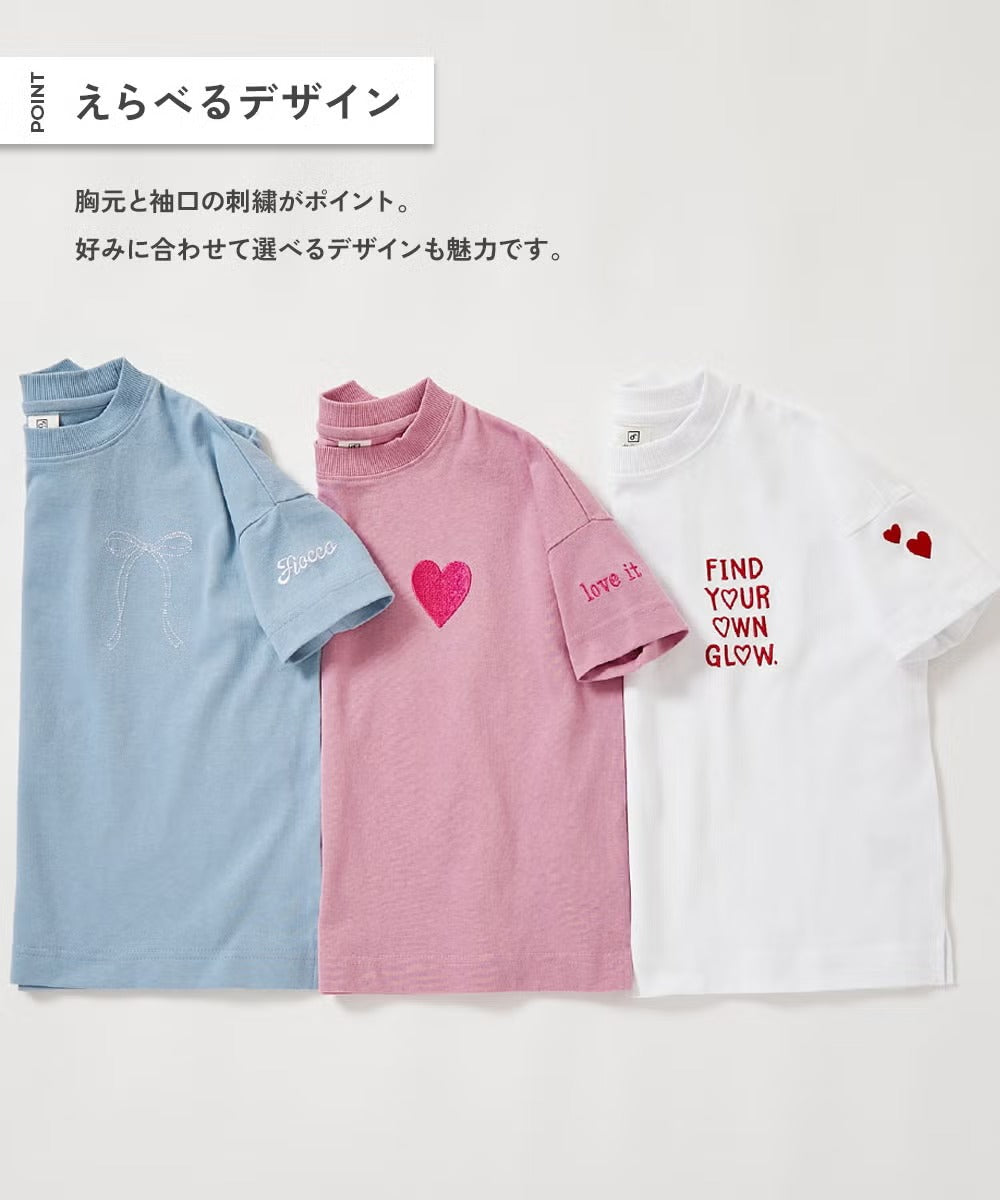 日本童裝 dev!rock 刺繡圖案上衣 100-160cm 女童款 夏季 TOPS