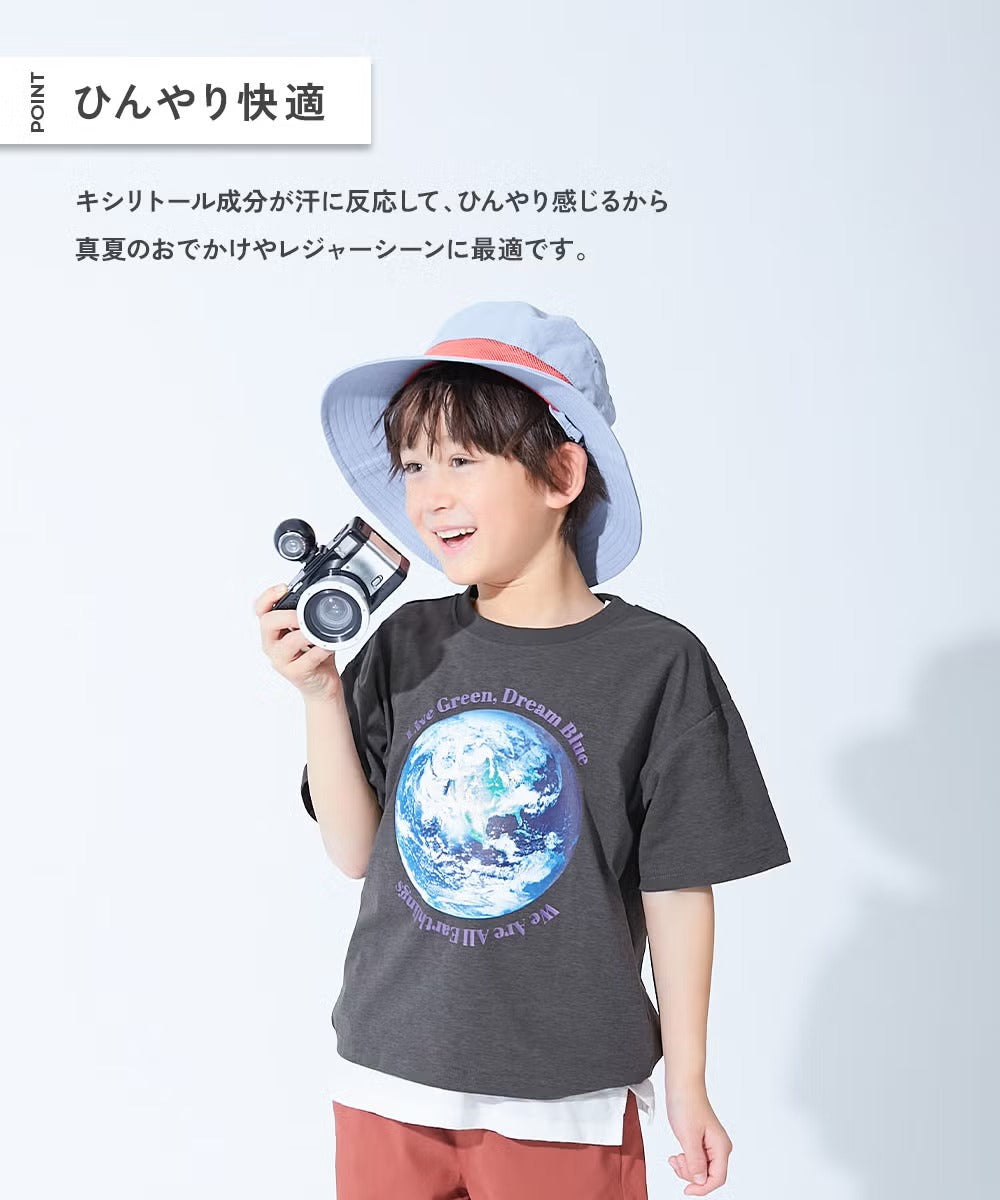 日本童裝 dev!rock 吸汗速乾 接觸冷感 印花短袖上衣 100-160cm 男童款 夏季 TOPS