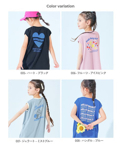 日本童裝 dev!rock 吸汗速乾 接觸冷感涼感 印花背心裙 100-160cm 女童款 夏季 DRESSES