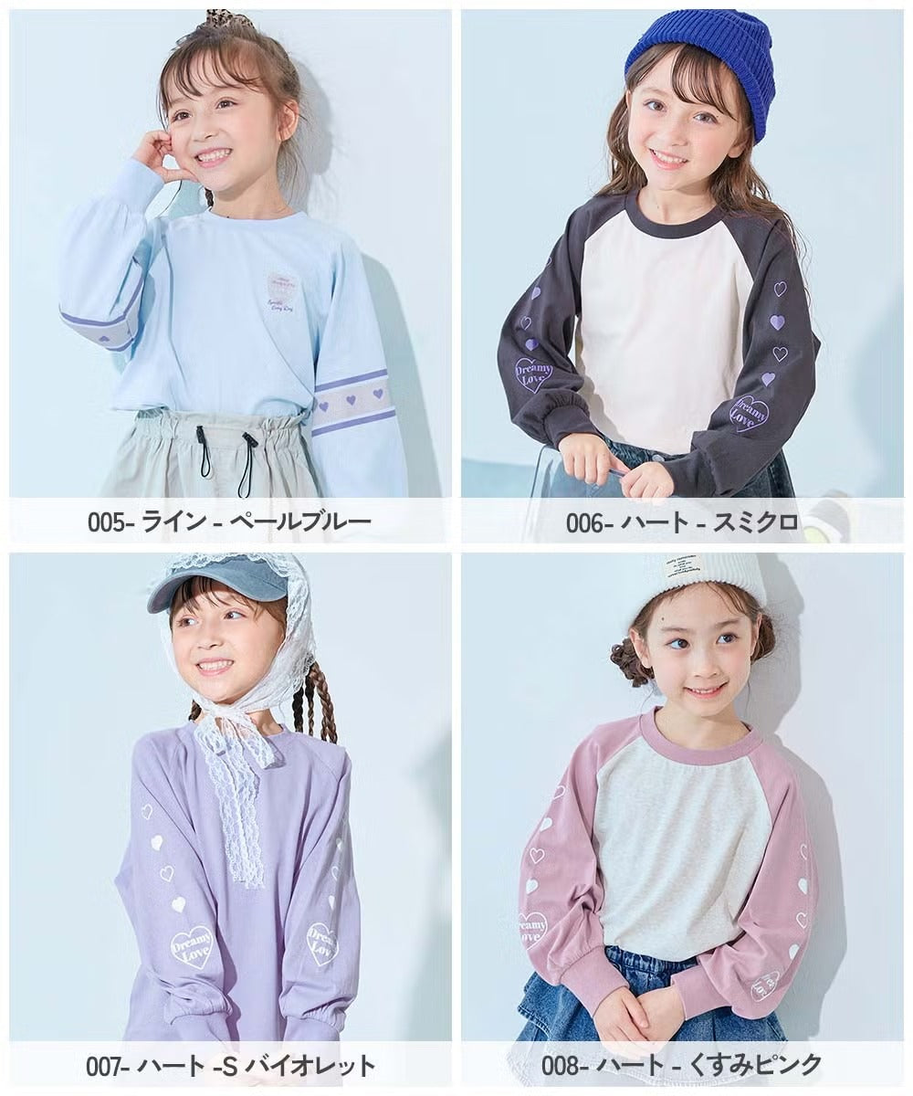 日本童裝 dev!rock 印花長袖上衣 100-160cm 女童款 秋季 TOPS