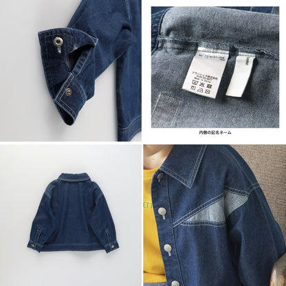 日本童裝 Branshes 輕便牛仔外套 90-150cm 男童款 夏季 OUTERWEAR