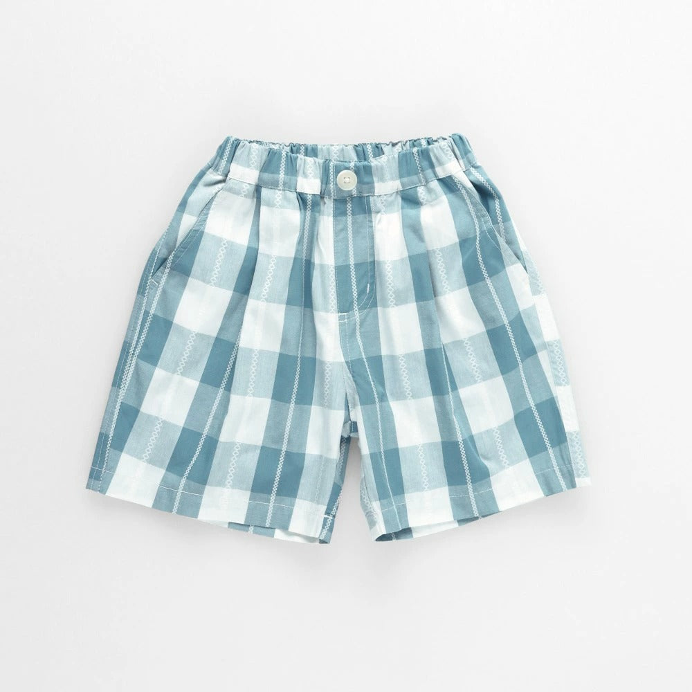 日本童裝 Branshes 格紋短褲 80-150cm 男童款 夏季 PANTS