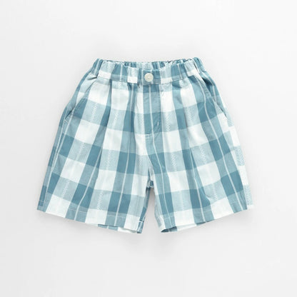 日本童裝 Branshes 格紋短褲 80-150cm 男童款 夏季 PANTS