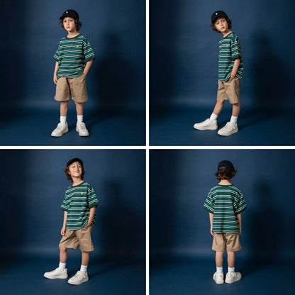 日本童裝 Branshes 【U.S. POLO ASSN.】珠地短袖上衣 90-150cm 男童款 夏季 TOPS