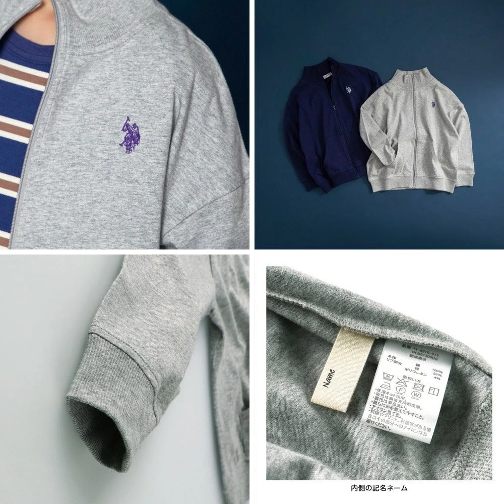 日本童裝 Branshes 【U.S. POLO ASSN.】刺繡立領外套 90-150cm 男童款 夏季 TOPS