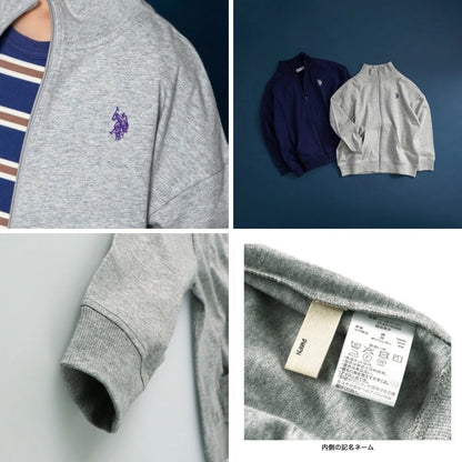日本童裝 Branshes 【U.S. POLO ASSN.】刺繡立領外套 90-150cm 男童款 夏季 TOPS