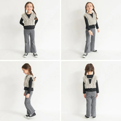 日本童裝 Branshes 流蘇喇叭牛仔褲 90-150cm 女童款 夏季 PANTS