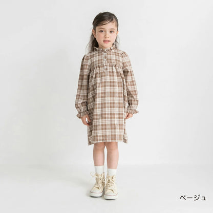 日本童裝 Branshes 格紋連身裙 80-150cm 女童款 夏季 DRESSES