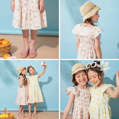 日本童裝 Branshes 碎花連身裙 80-150cm 女童款 夏季 DRESSES
