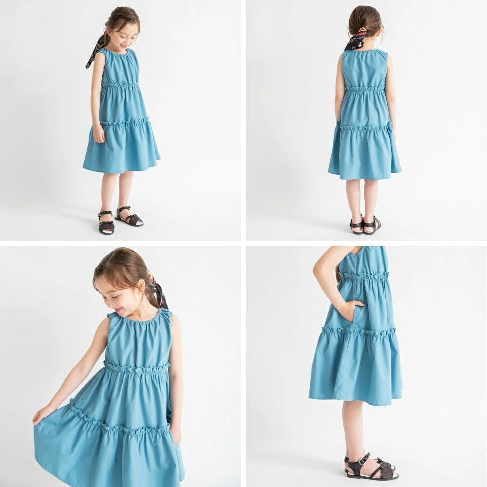 日本童裝 Branshes 接觸冷感 背心連身裙 80-150cm 女童款 夏季 DRESSES
