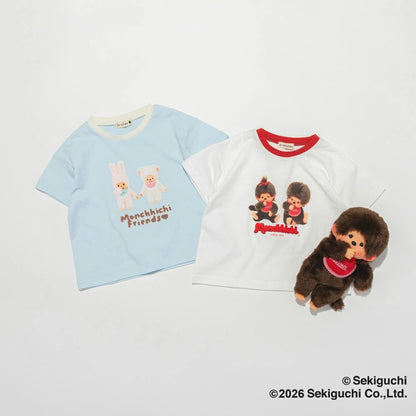 日本童裝 Branshes x monchhichi 印花上衣 80-150cm 男童款/女童款 夏季 TOPS