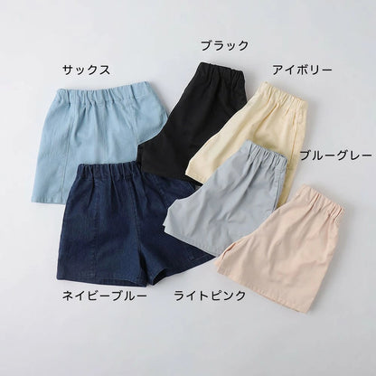 日本童裝 Branshes 純色牛仔短褲 100-150cm 女童款 夏季 PANTS