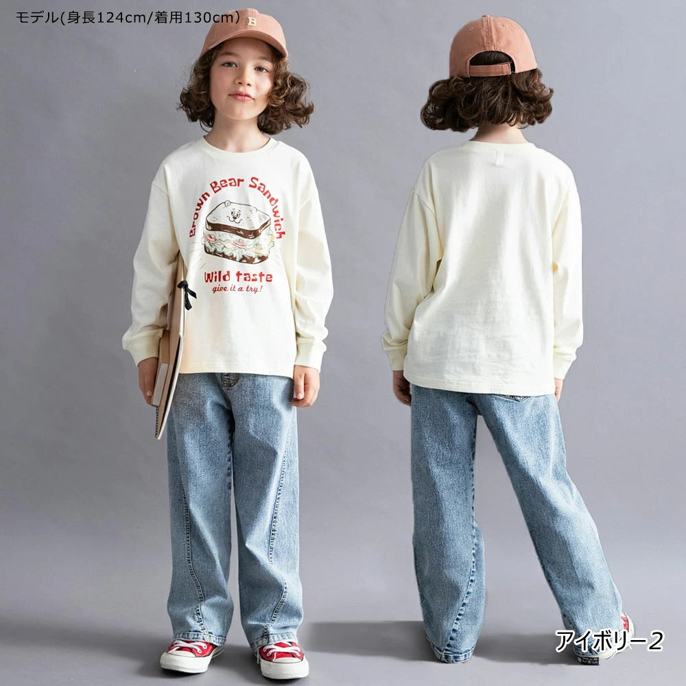 日本童裝 Branshes 印花長袖上衣 100-160cm 男童款/女童款 秋季 TOPS