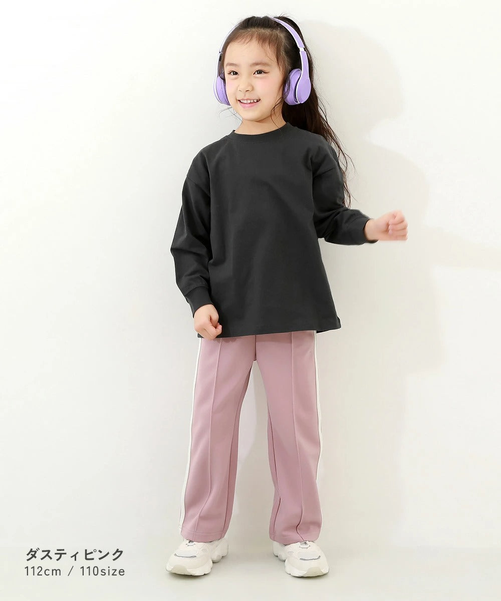 日本童裝 dev!rock 側條紋長褲 100-160cm 男童款/女童款 PANTS 春季