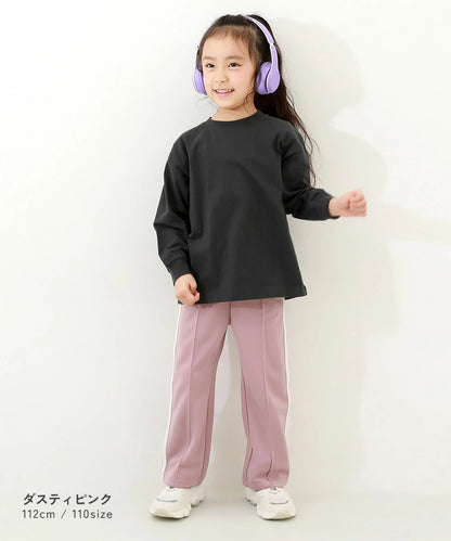 日本童裝 dev!rock 側條紋長褲 100-160cm 男童款/女童款 PANTS 春季