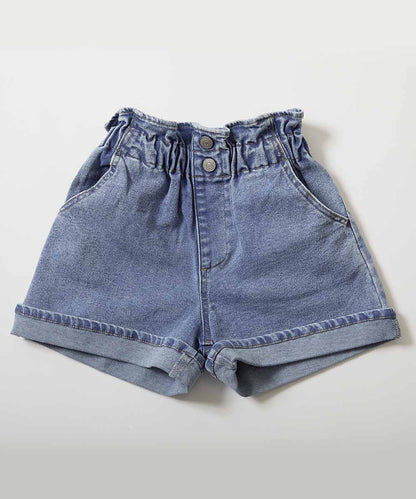 日本童裝 dev!rock 高腰荷葉邊牛仔短褲 100-160cm 女童款 夏季 PANTS