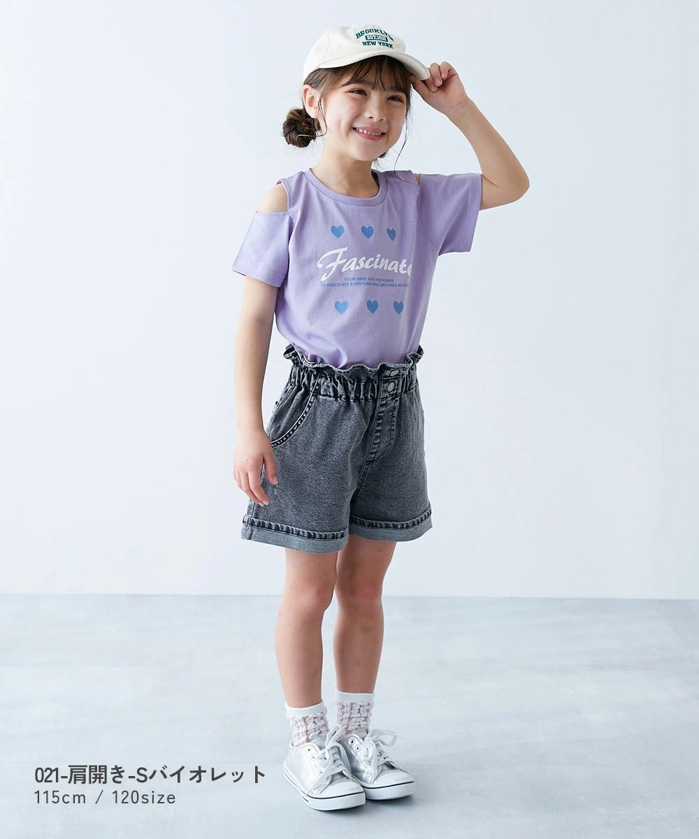 日本童裝 dev!rock 印花短袖上衣 100-160cm 女童款 夏季 TOPS